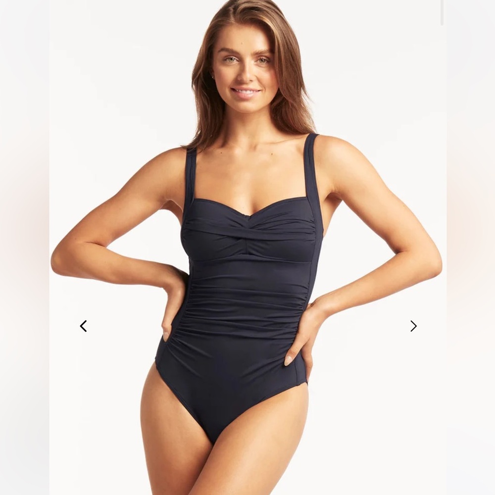 Black ruched swimsuit- Sea Level Australia  brand- us size 14